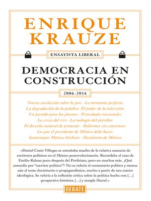 cover image of Democracia en construcción
